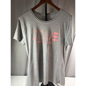 Country Girl Womens Grey/Pink TShirt Large Country EUC